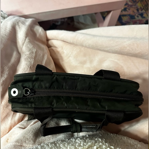 PRADA Vintage Nylon Tessuto Hand Bag Rectangle Purse Khaki Green - Picture 10 of 16